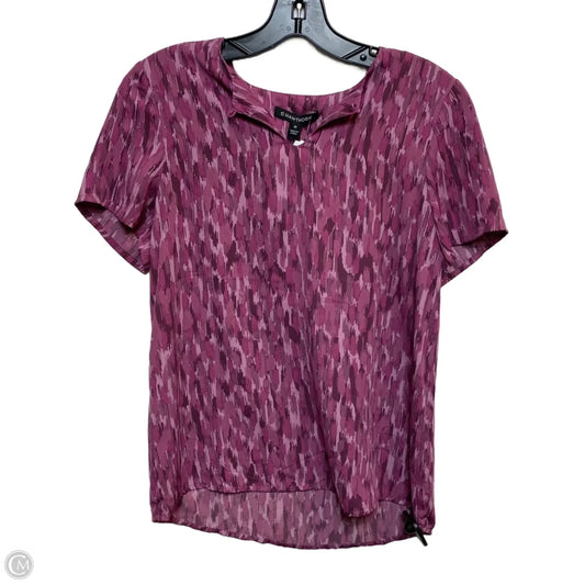 Top Short Sleeve By 41 Hawthorn In Purple, Size: Xs