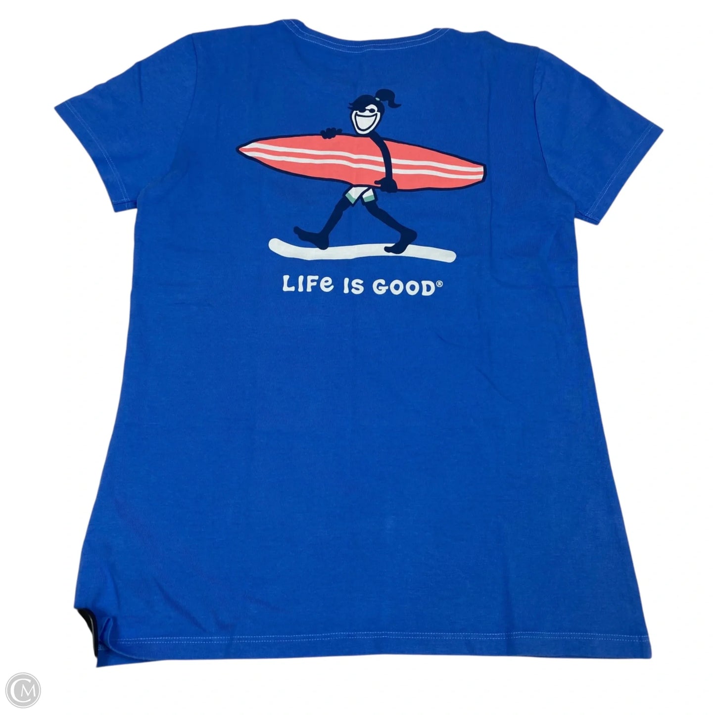 Top Short Sleeve Basic By Life Is Good In Blue, Size: Xs