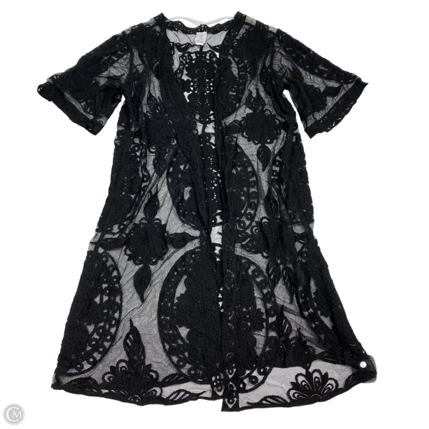 Kimono By Time And Tru In Black, Size: S