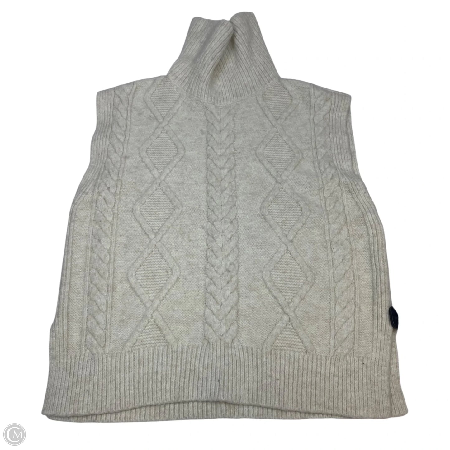 Vest Sweater By Loft In Cream, Size: L