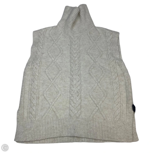 Vest Sweater By Loft In Cream, Size: L