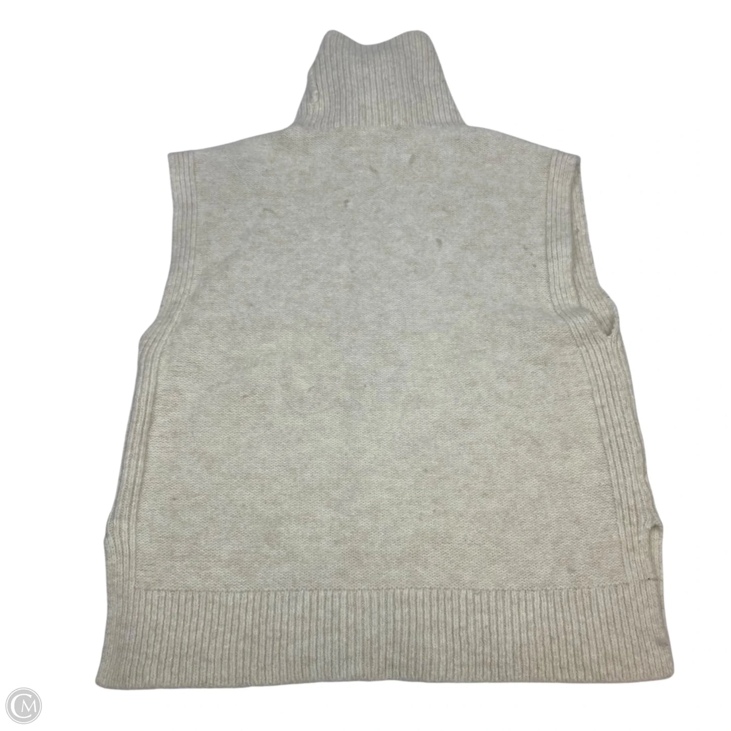 Vest Sweater By Loft In Cream, Size: L