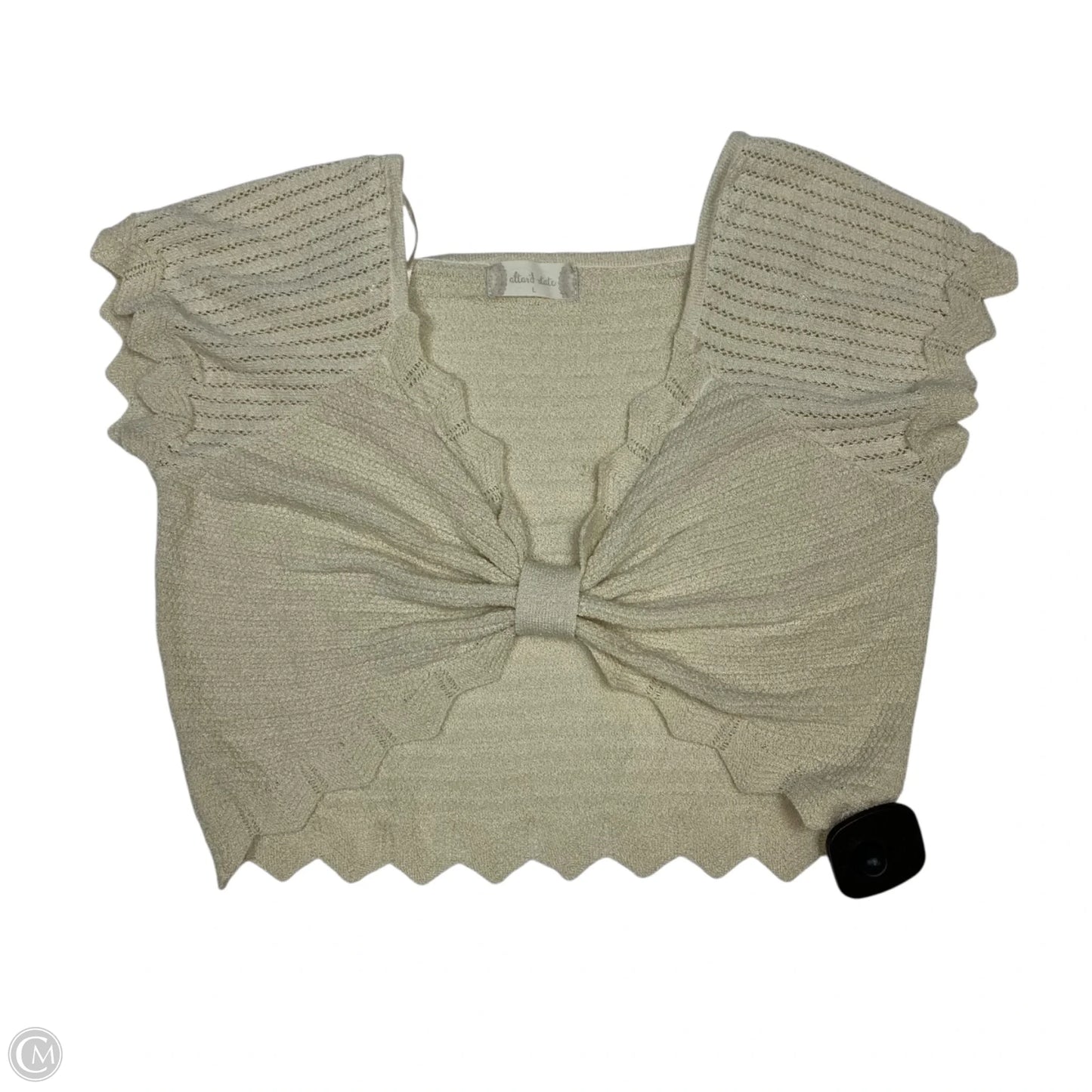 Top Short Sleeve By Altard State In Cream, Size: L