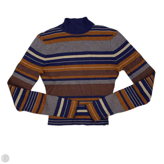 Top Long Sleeve By Cotton On In Blue & Brown, Size: S