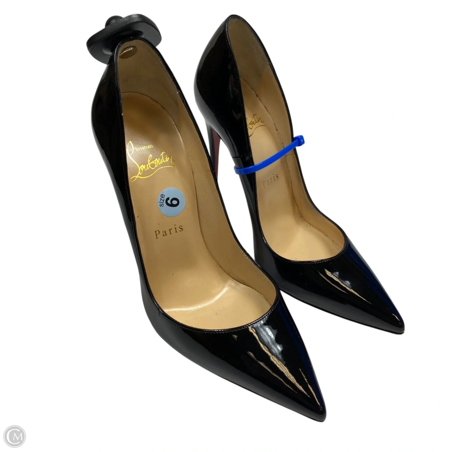 Shoes Luxury Designer By Christian Louboutin In Black, Size: 6