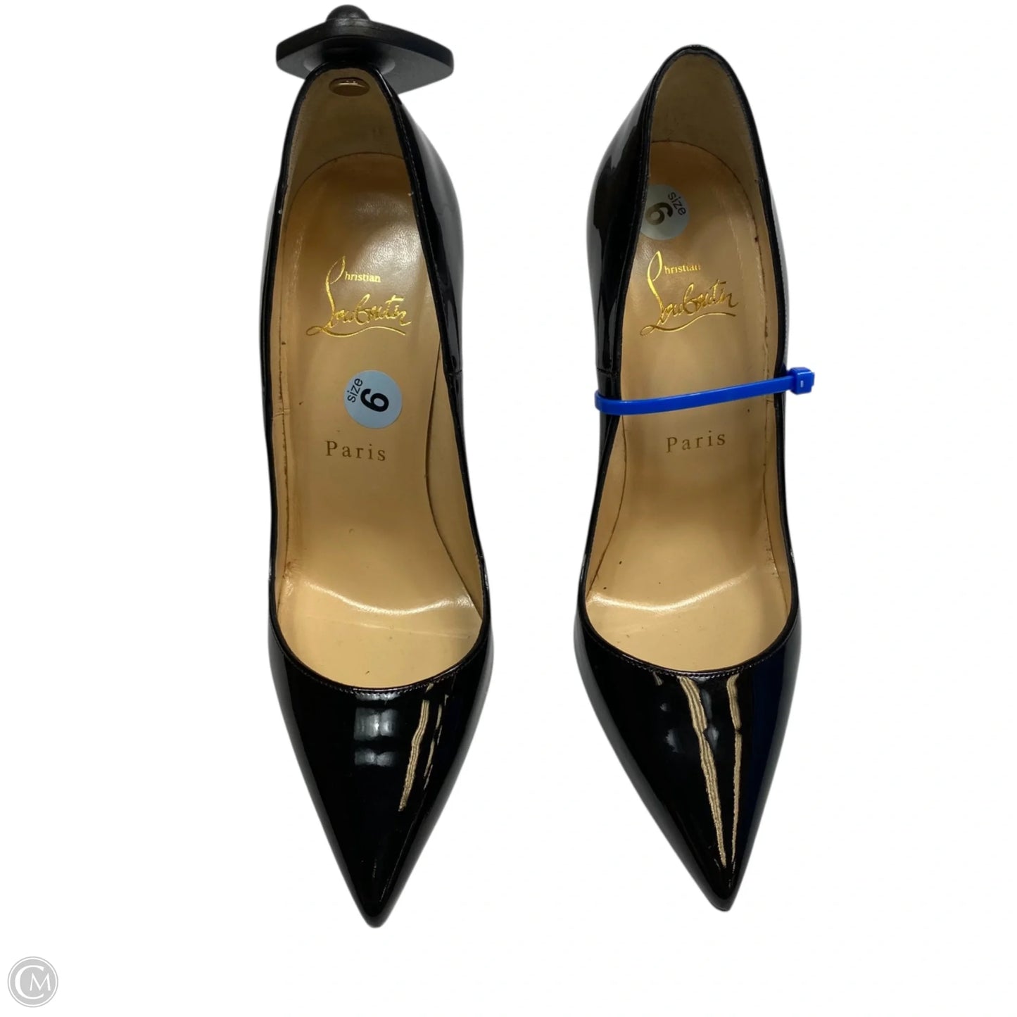 Shoes Luxury Designer By Christian Louboutin In Black, Size: 6