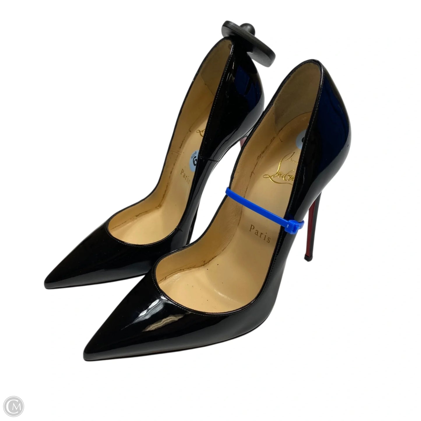 Shoes Luxury Designer By Christian Louboutin In Black, Size: 6