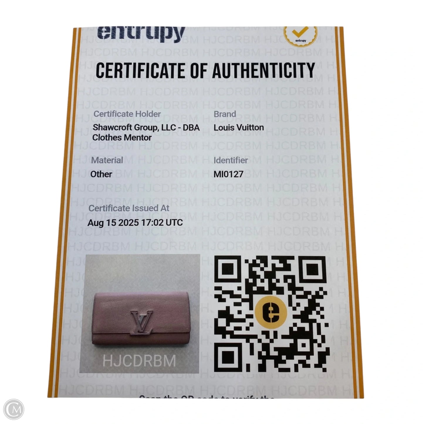 Wallet Luxury Designer By Louis Vuitton, Size: Large