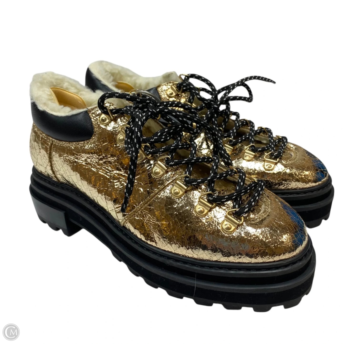 Shoes Heels Platform By Schutz In Gold, Size: 7.5