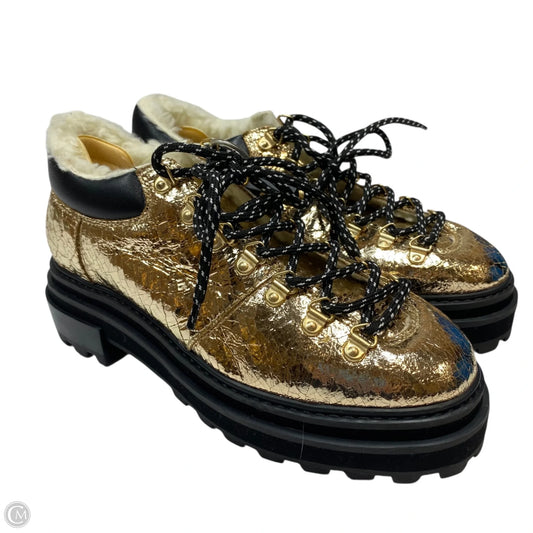 Shoes Heels Platform By Schutz In Gold, Size: 7.5