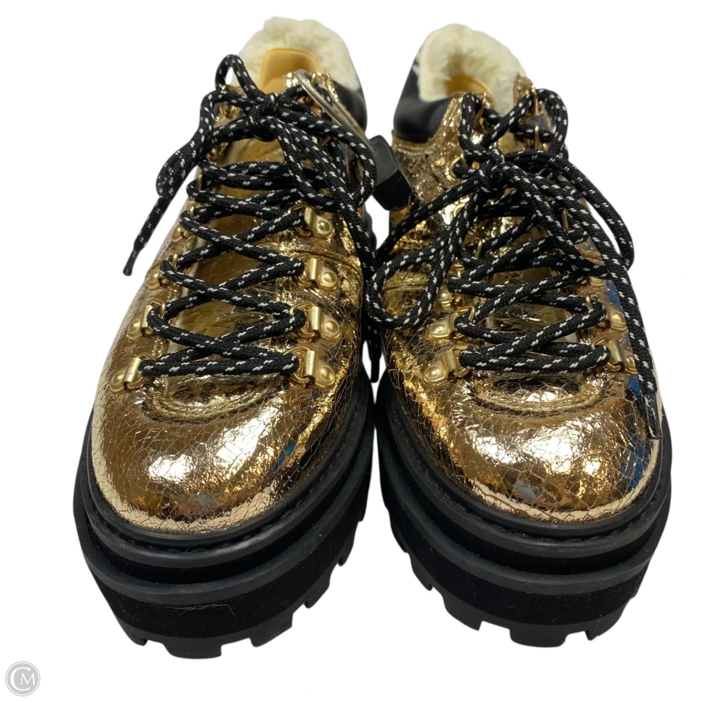Shoes Heels Platform By Schutz In Gold, Size: 7.5