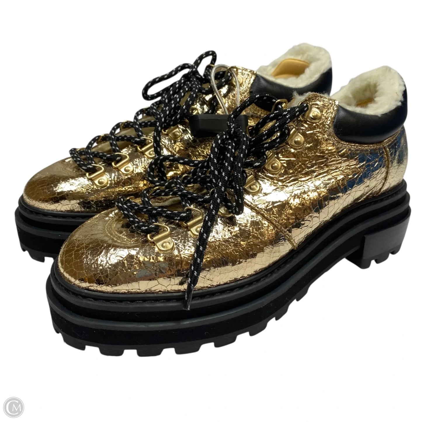 Shoes Heels Platform By Schutz In Gold, Size: 7.5