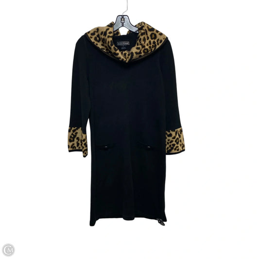 Dress Sweater By Jessica Howard In Black & Brown, Size: M