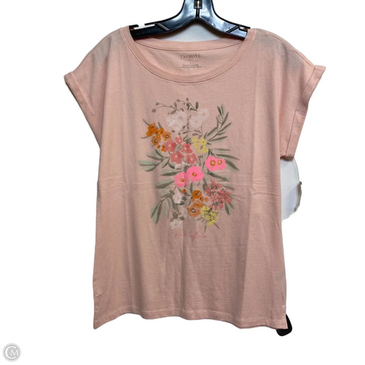 Top Short Sleeve By Talbots In Pink, Size: S