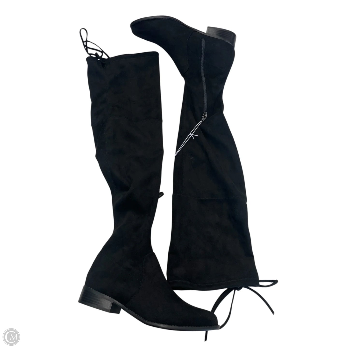 Boots Over-the-knee Flats By A New Day In Black, Size: 8.5