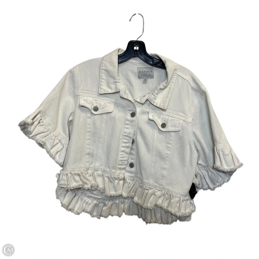 Jacket Denim By Hayden La In White Denim, Size: S