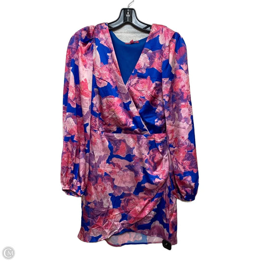 Dress Casual Short By Flying Tomato In Blue & Pink, Size: S