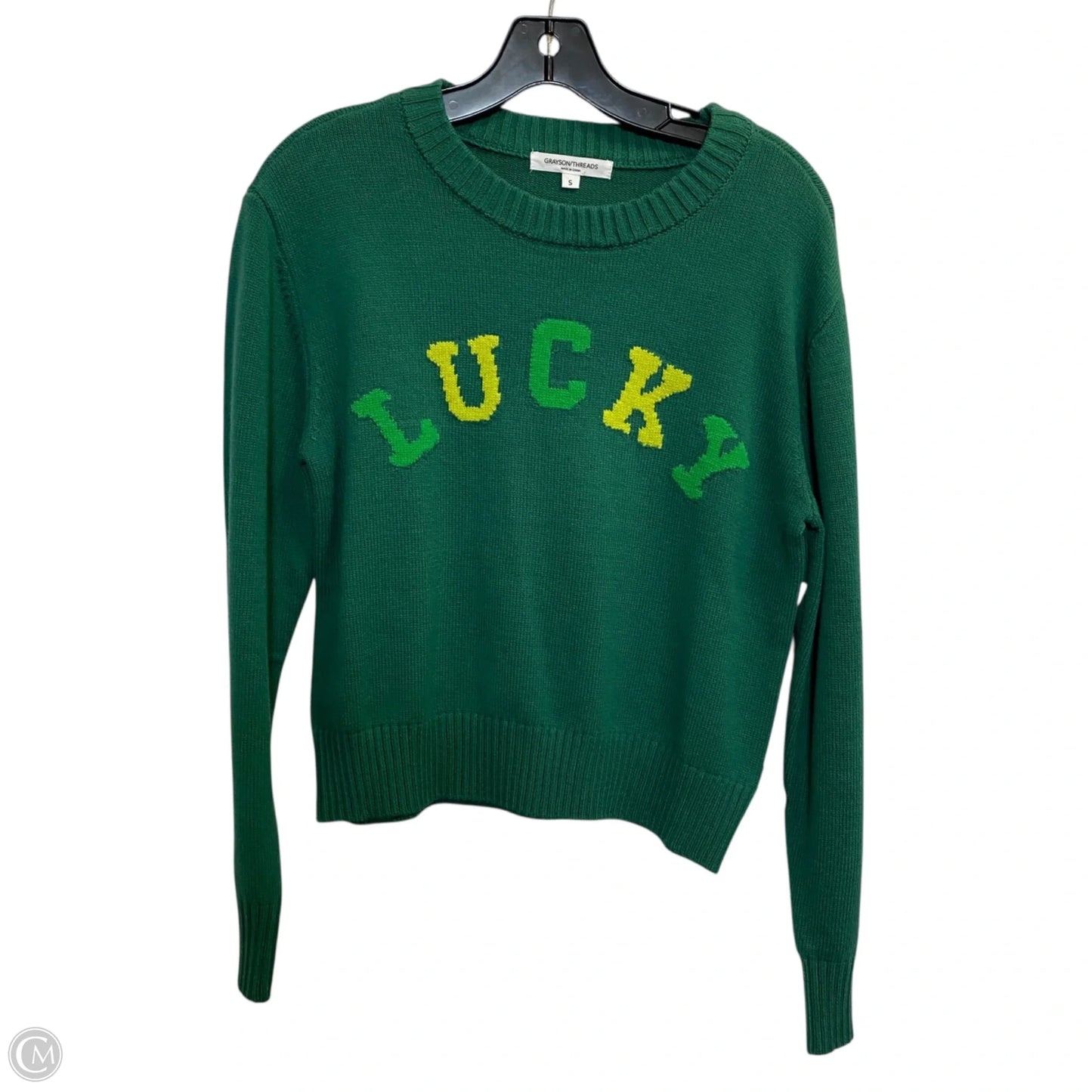 Sweater By Grayson Threads In Green, Size: S