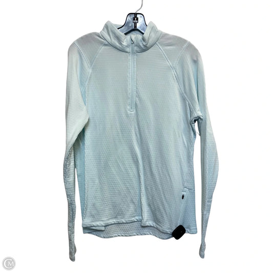 Athletic Top Long Sleeve Collar By Dsg Outerwear In Blue, Size: L