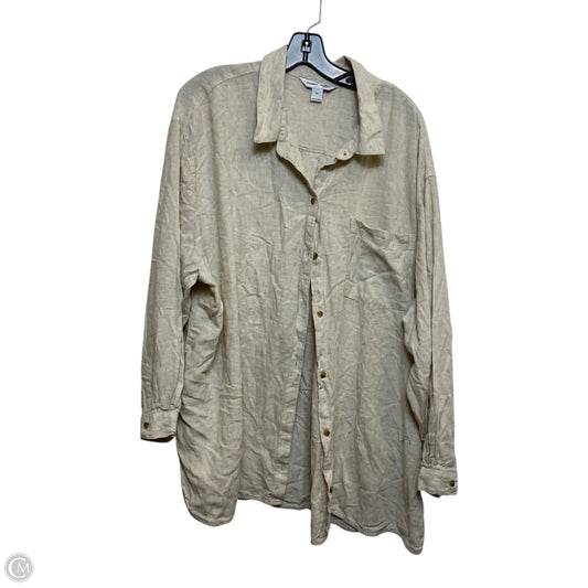 Top Long Sleeve By Old Navy In Beige, Size: 3x