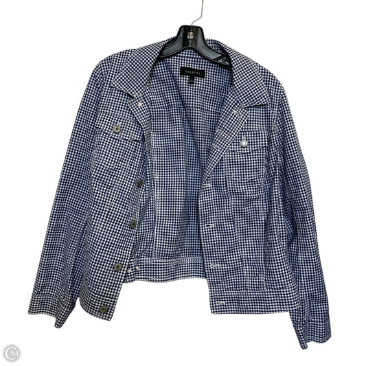 Jacket Other By Talbots In Blue & White, Size: L