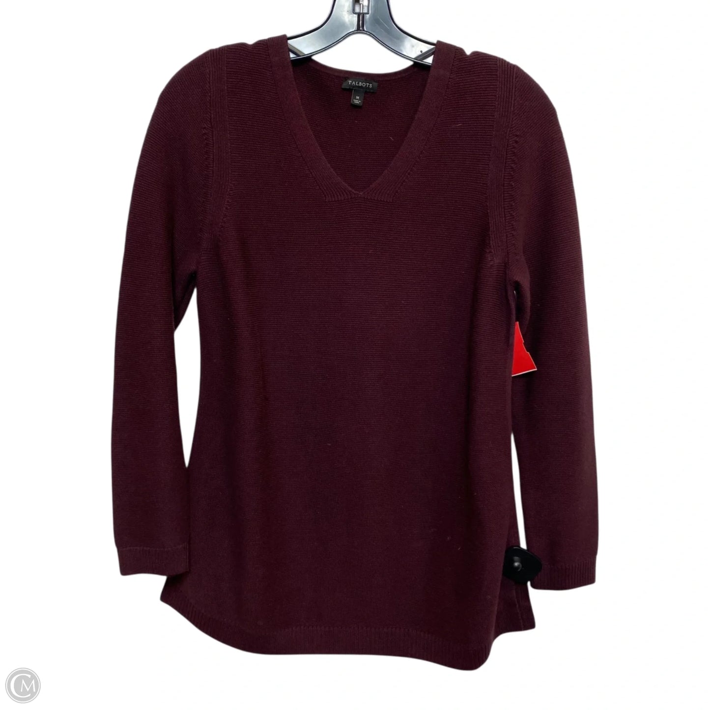 Sweater By Talbots In Red, Size: M