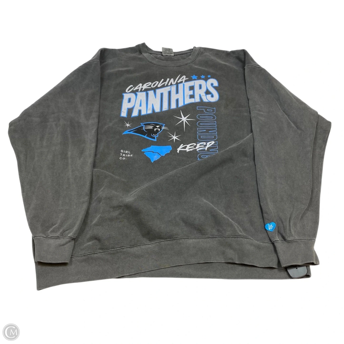 Sweatshirt Crewneck By Comfort Colors In Grey, Size: 3x