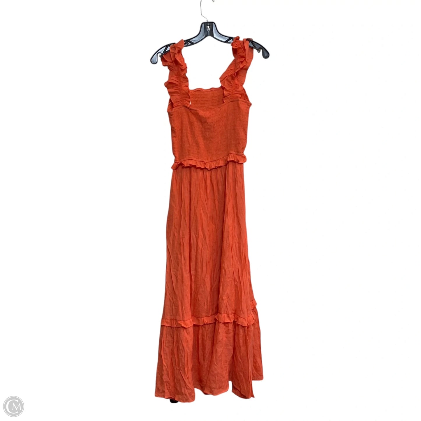 Dress Casual Maxi By By The River In Orange, Size: L
