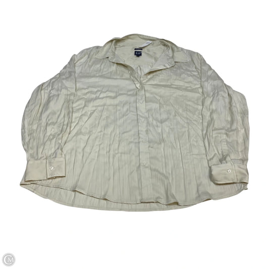 Top Long Sleeve By Gap In Beige, Size: Xl
