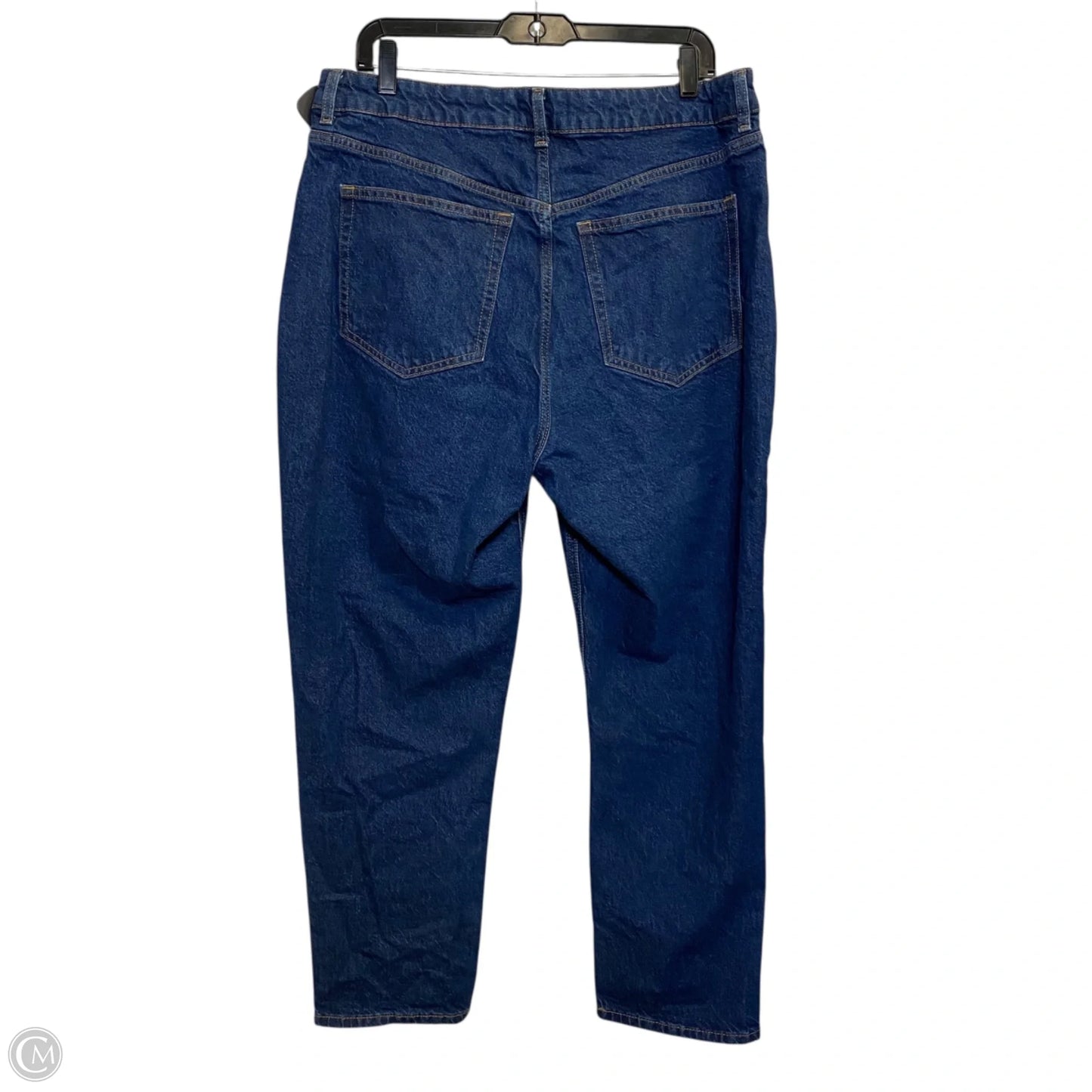 Jeans Straight By H&m In Blue Denim, Size: 14