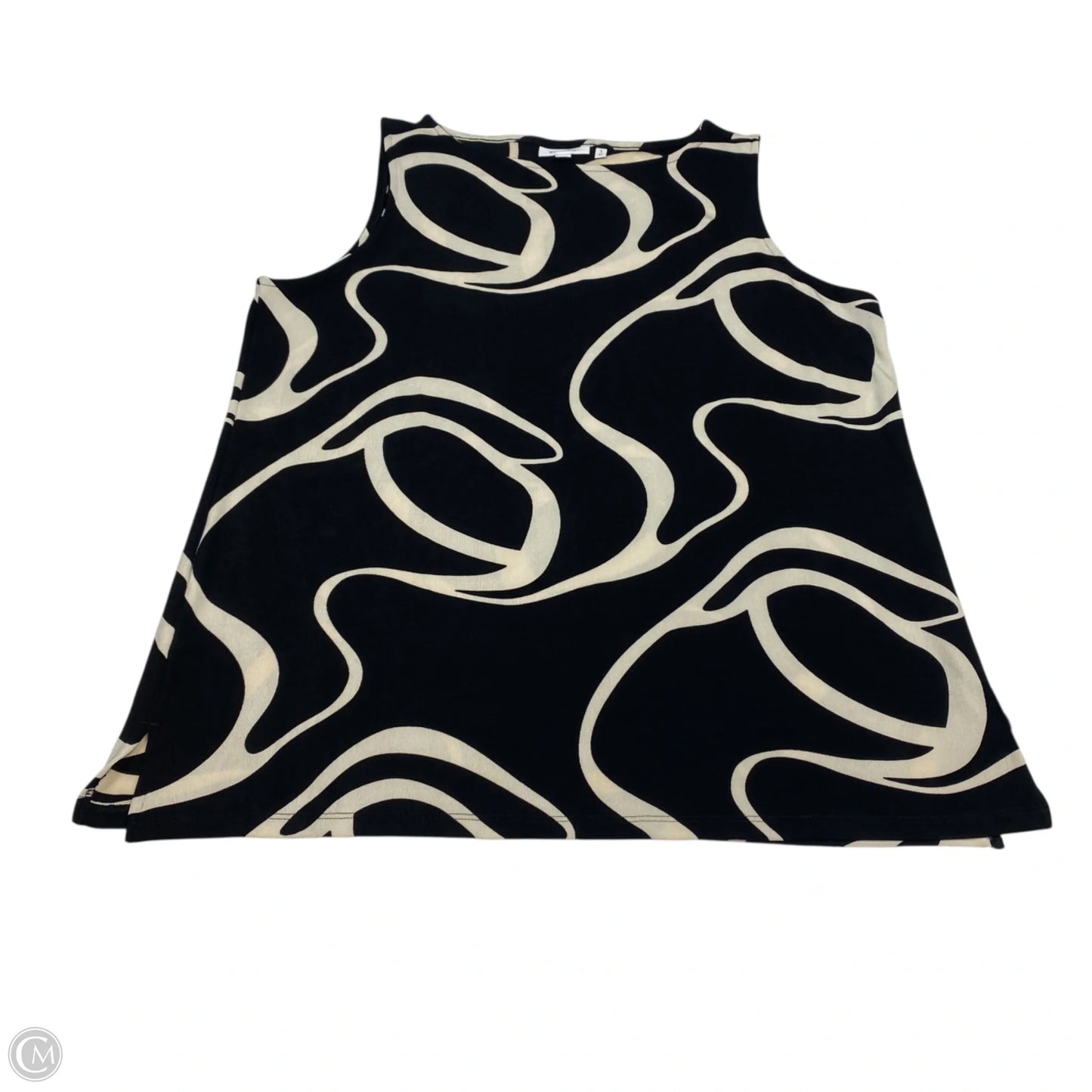 Top 2pc Long Sleeve By Chicos In Black & Cream, Size: Xl
