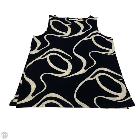 Top 2pc Long Sleeve By Chicos In Black & Cream, Size: Xl