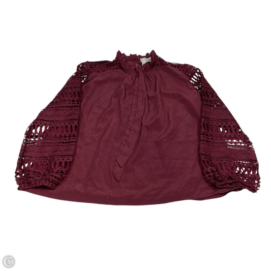 Top Long Sleeve By Shannon Ford New York In Red, Size: Xl