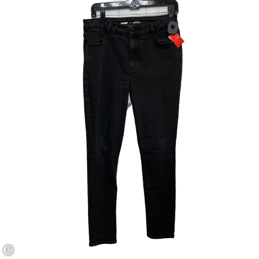 Jeans Skinny By Old Navy In Black Denim, Size: 8