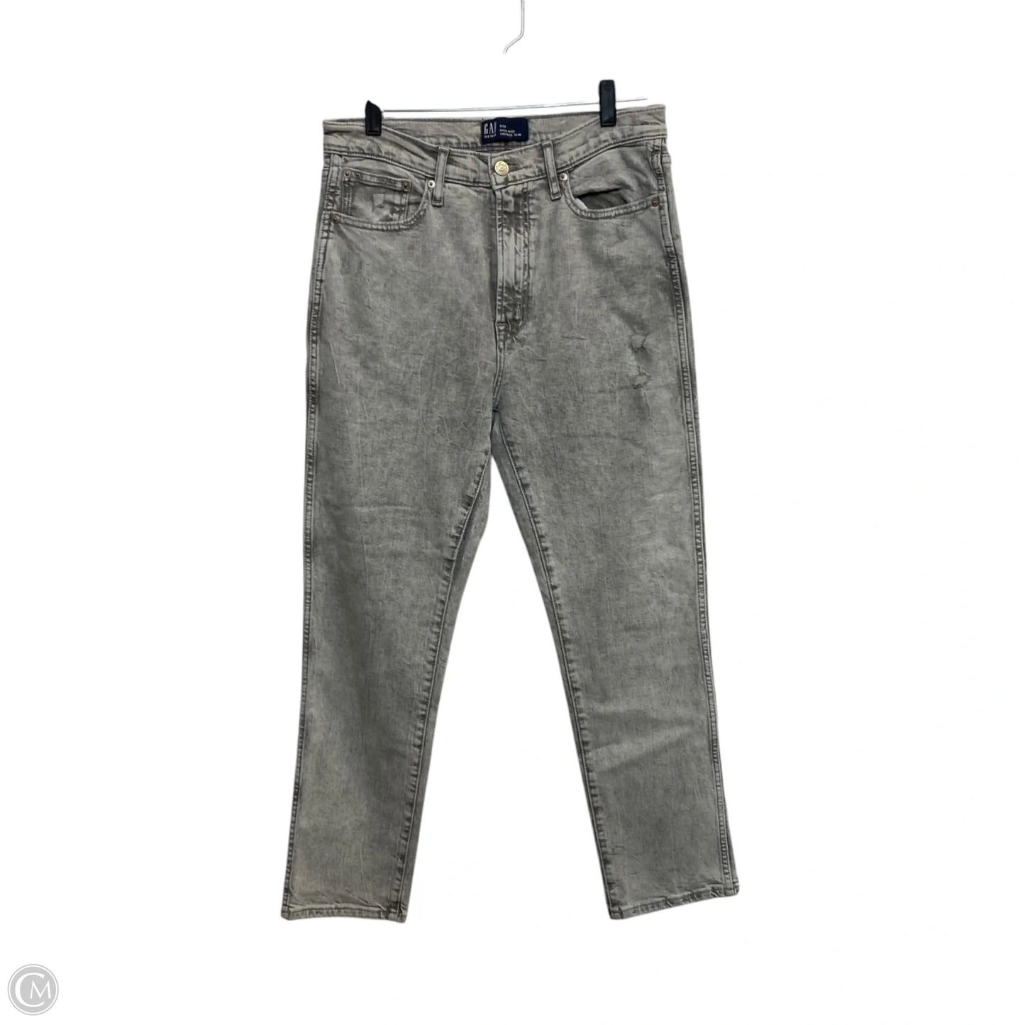 Jeans Skinny By Gap In Grey Denim, Size: 8