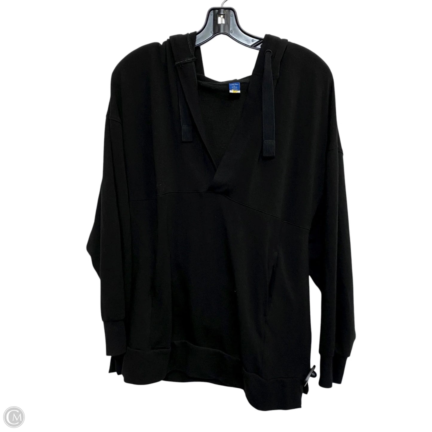 Athletic Sweatshirt Hoodie By Old Navy In Black, Size: M