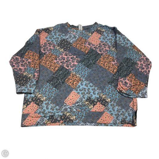 Top Long Sleeve By Nanette By Nanette Lepore In Blue & Pink, Size: M
