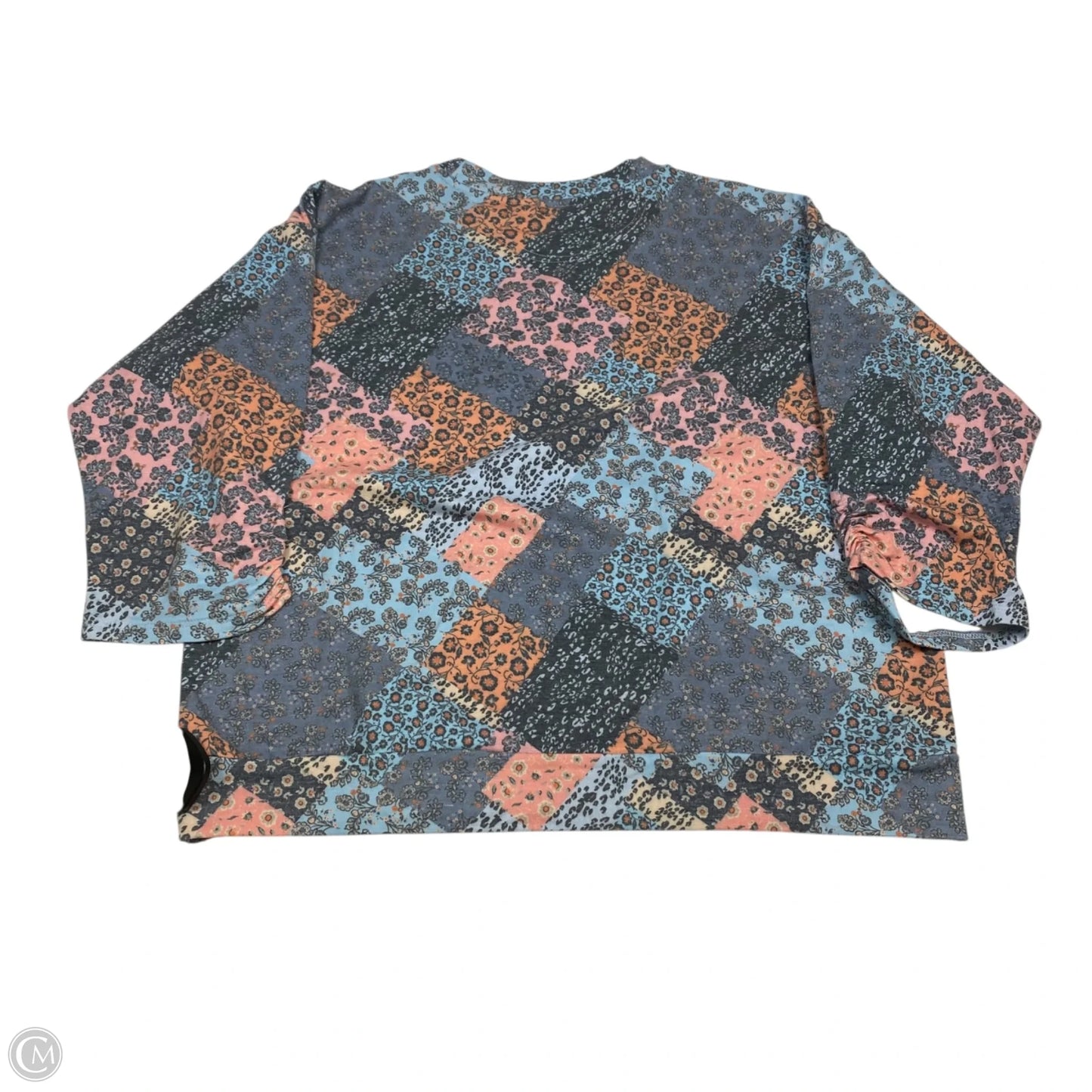 Top Long Sleeve By Nanette By Nanette Lepore In Blue & Pink, Size: M