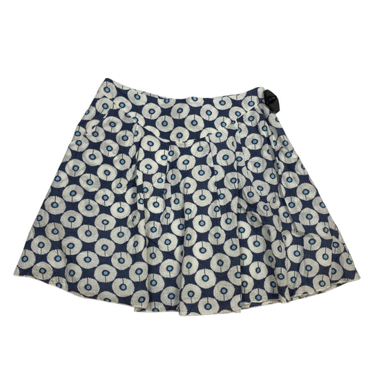 Skirt Mini & Short By Final Touch In Blue & White, Size: S