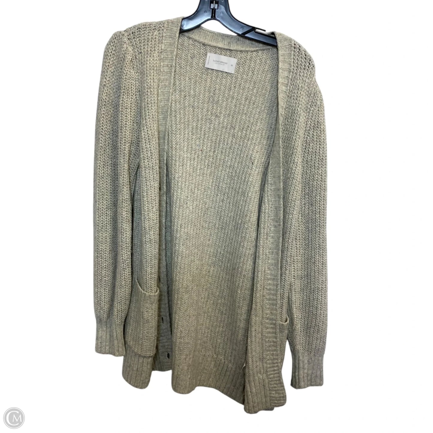 Sweater Cardigan By Lucky Brand In Green, Size: Xs