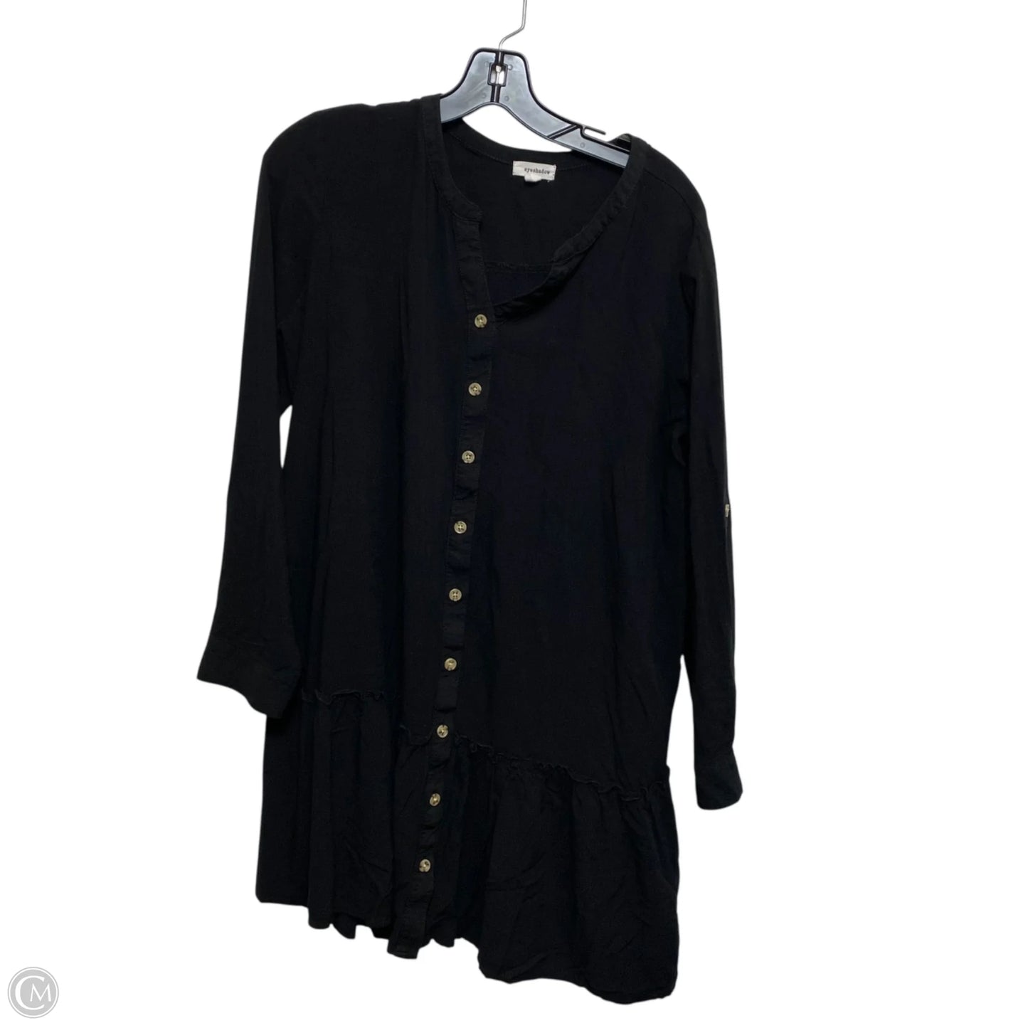 Tunic Long Sleeve By Eyeshadow In Black, Size: Xl