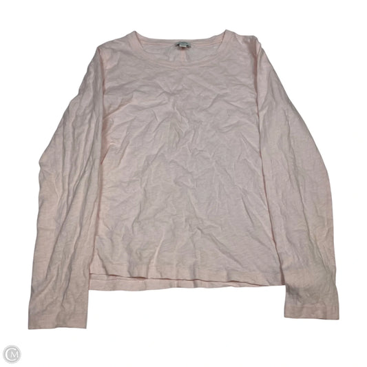Top Long Sleeve Basic By J. Crew In Pink, Size: M