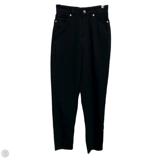 Jeans Straight By Divided In Black Denim, Size: 0