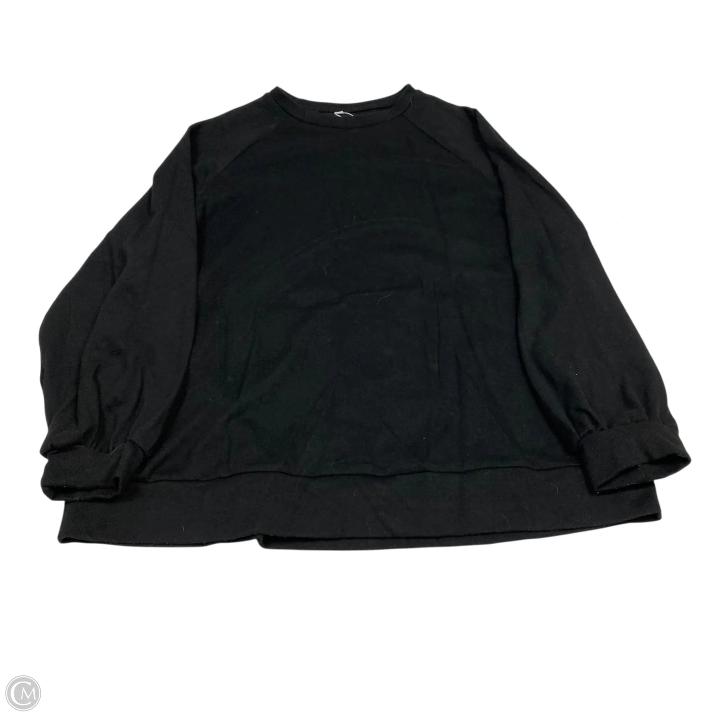 Top Long Sleeve Basic By Cmf In Black, Size: L