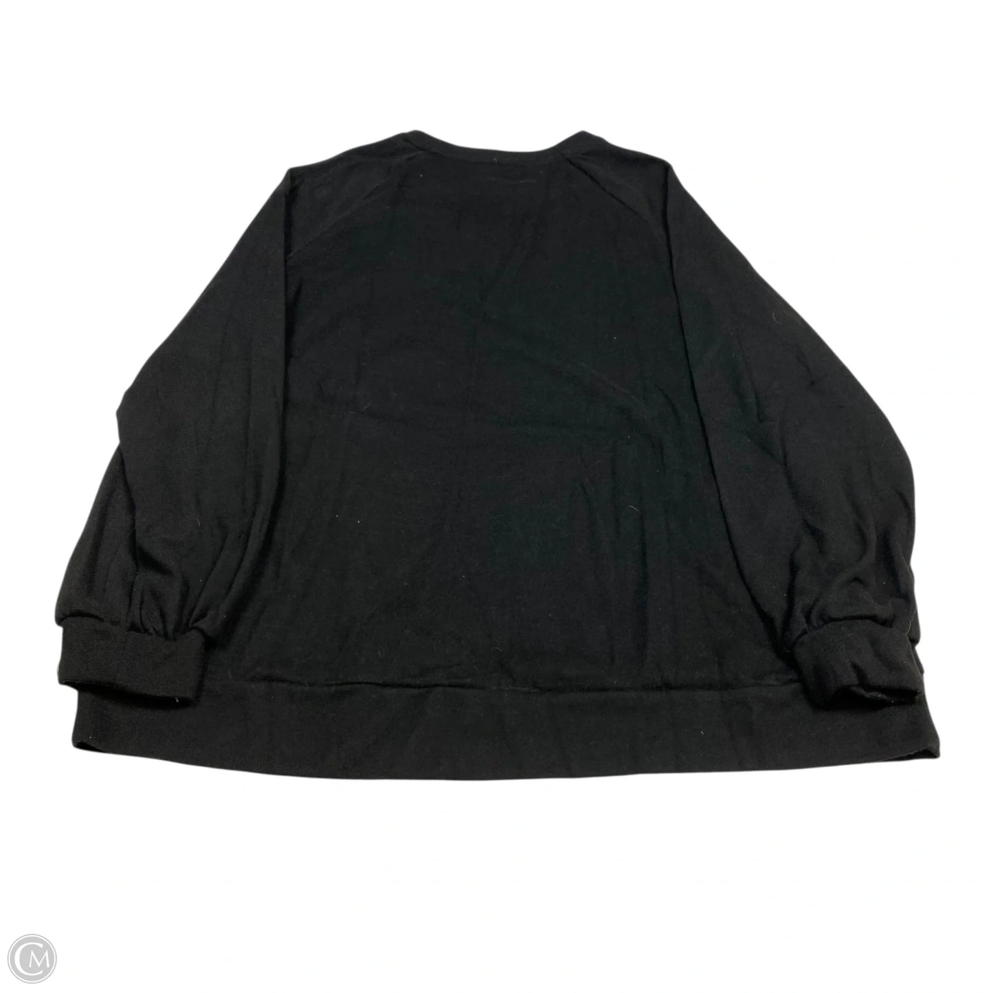 Top Long Sleeve Basic By Cmf In Black, Size: L