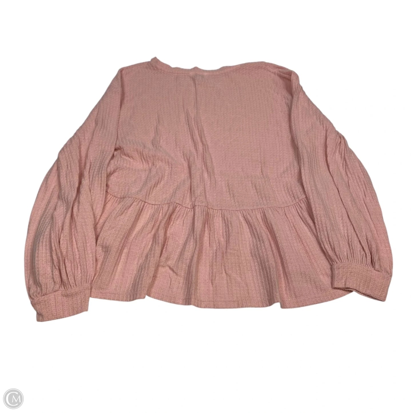 Top Long Sleeve By Crown And Ivy In Pink, Size: L