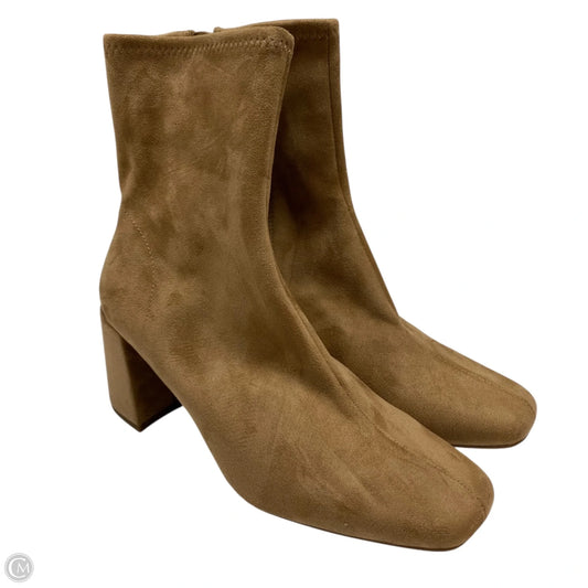 Boots Ankle Heels By A New Day In Tan, Size: 8
