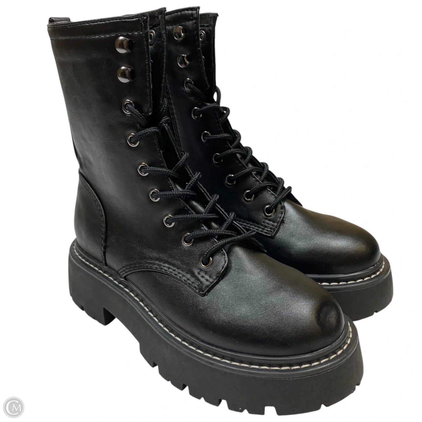Boots Combat By Wild Fable In Black, Size: 6.5