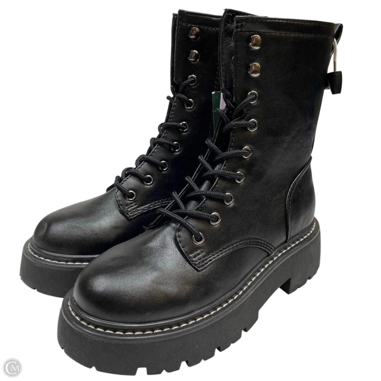 Boots Combat By Wild Fable In Black, Size: 6.5