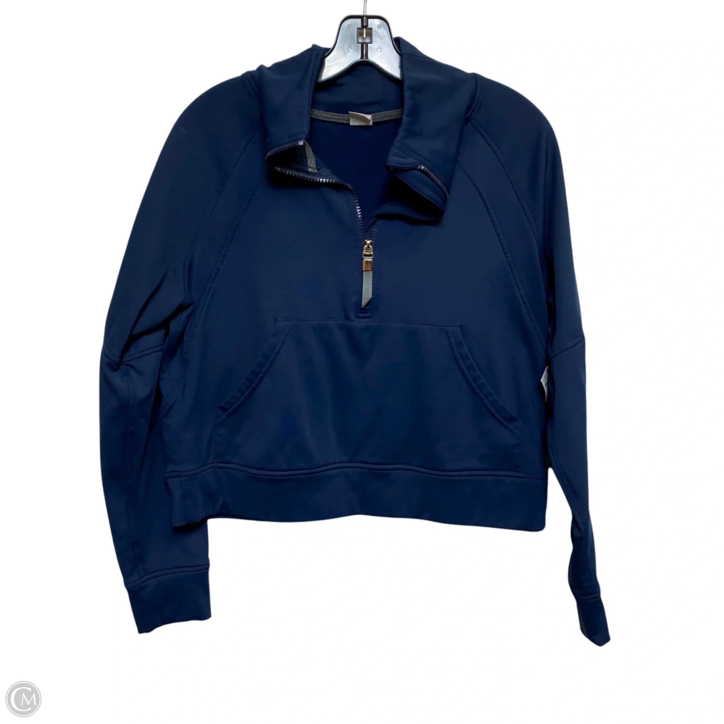 Athletic Sweatshirt Collar By Cmf In Navy, Size: S